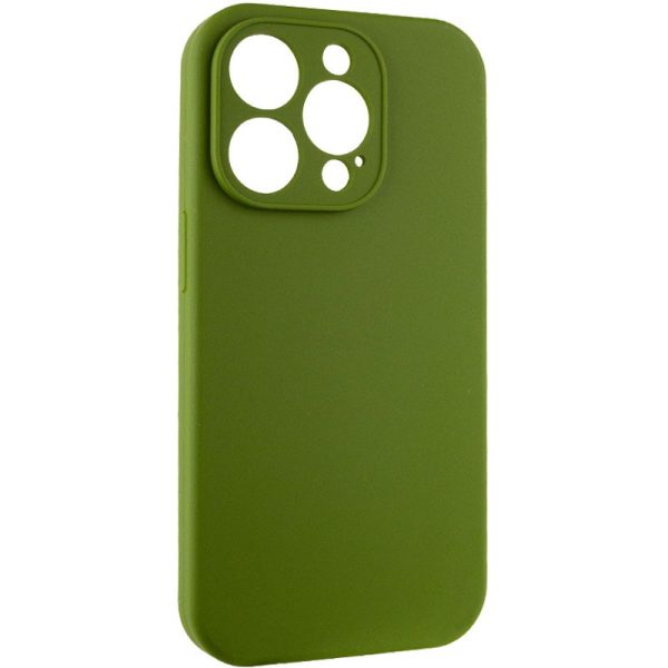 Чохол для iPhone 15 Pro Max Зелений Silicone Case Full Camera Protective NO LOGO - Зображення 2