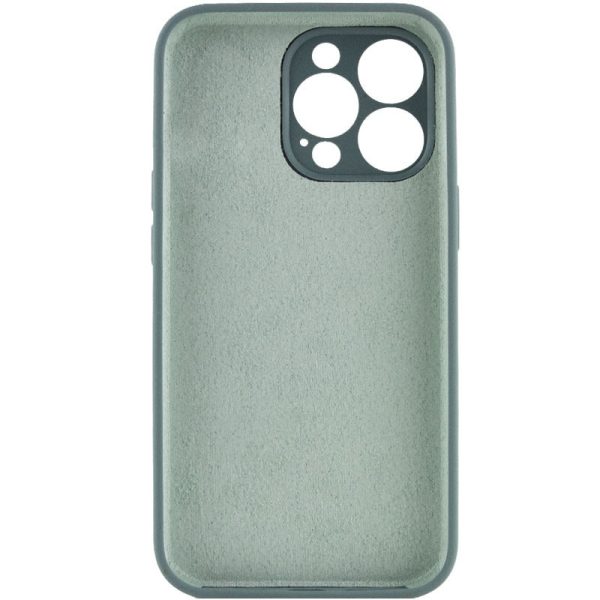 Чохол для iPhone 15 Pro Max Зелений Silicone Case Full Camera Protective NO LOGO - Зображення 2