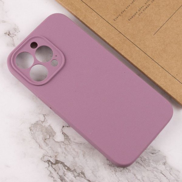Чохол для iPhone 15 Pro Max Ліловий Silicone Case Full Camera Protective NO LOGO - Зображення 3