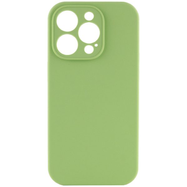 Чохол для iPhone 15 Pro Max М'ятний Silicone Case Full Camera Protective NO LOGO