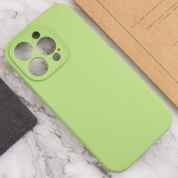 Чохол для iPhone 15 Pro Max М'ятний Silicone Case Full Camera Protective NO LOGO - Зображення 5
