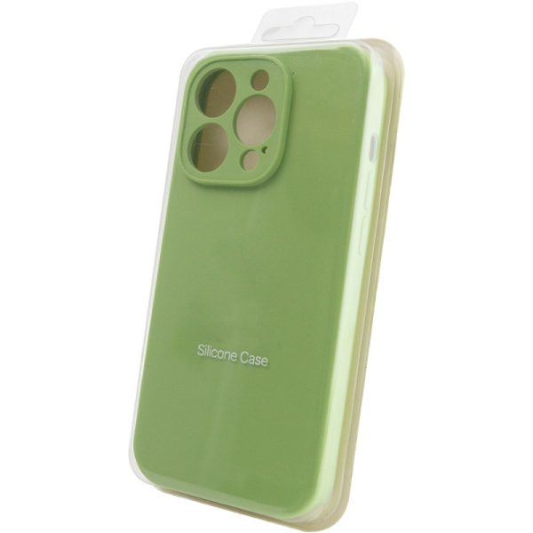 Чохол для iPhone 15 Pro Max М'ятний Silicone Case Full Camera Protective NO LOGO - Зображення 6
