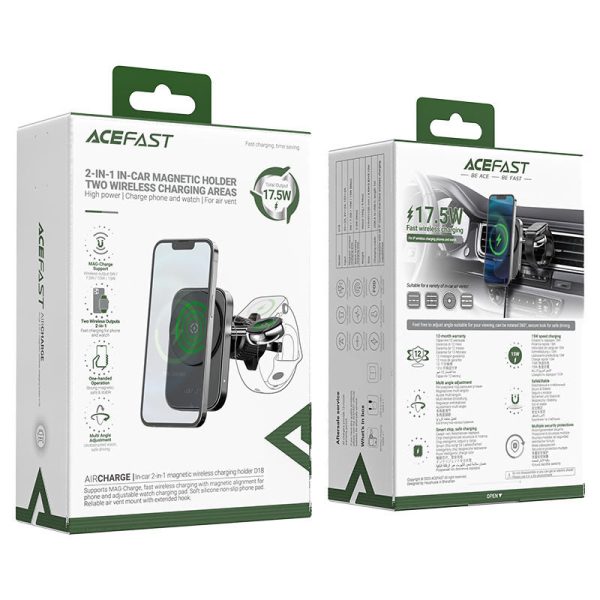 Автотримач з БЗП Acefast D18 2in1 in-car - Зображення 6