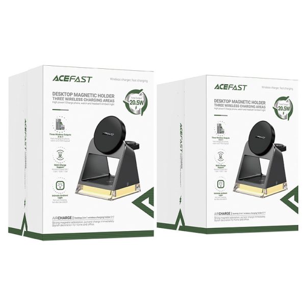 Бездротова зарядка Acefast E17 desktop 3-in-1 - Зображення 6