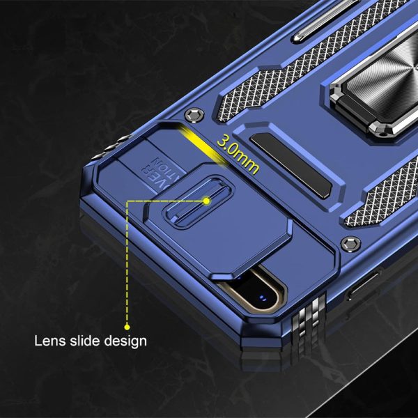 Ударостійкий чохол для Apple iPhone 7 plus / 8 plus Синій Camshield Army Ring - Зображення 3