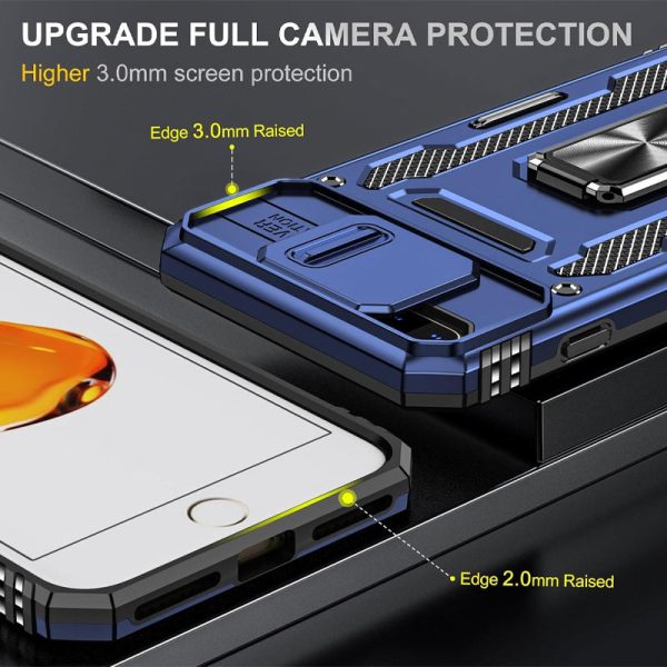 Ударостійкий чохол для Apple iPhone 7 plus / 8 plus Синій Camshield Army Ring - Зображення 5