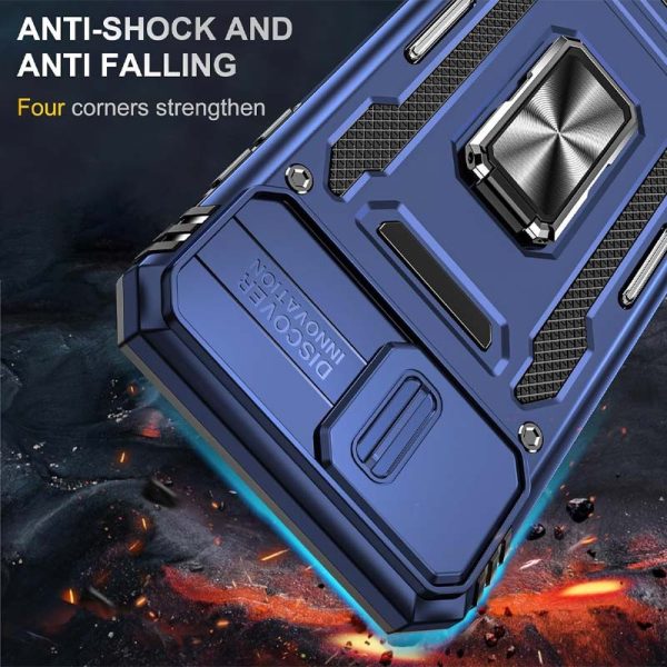 Ударостійкий чохол для Apple iPhone 7 plus / 8 plus Синій Camshield Army Ring - Зображення 6