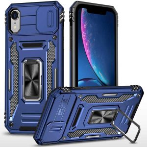 Ударостійкий чохол для Apple iPhone XR Синій Camshield Army Ring