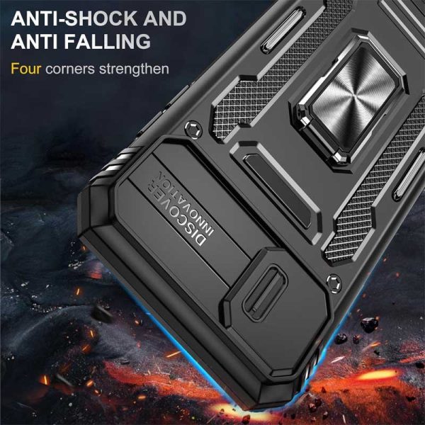 Ударостійкий чохол для Apple iPhone XS Max Чорний Camshield Army Ring - Зображення 7