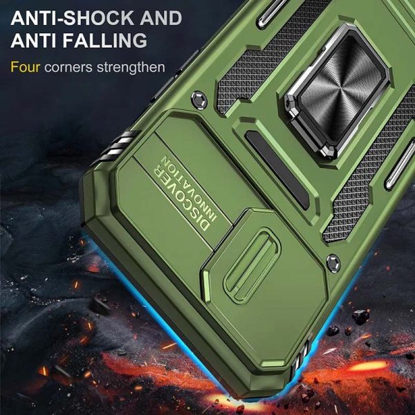 Ударостійкий чохол для Apple iPhone 12 Pro / 12 Оливковий Camshield Army Ring - Зображення 7