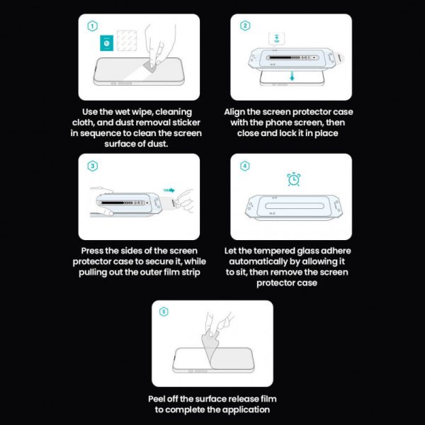 Захисне скло для iPhone 16 Pro (+ аппликатор) Nillkin (CP+PRO) - Зображення 6
