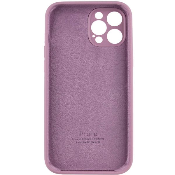 Чохол для iPhone 12 Pro Max Ліловий Silicone Case Full Camera Protective - Зображення 4
