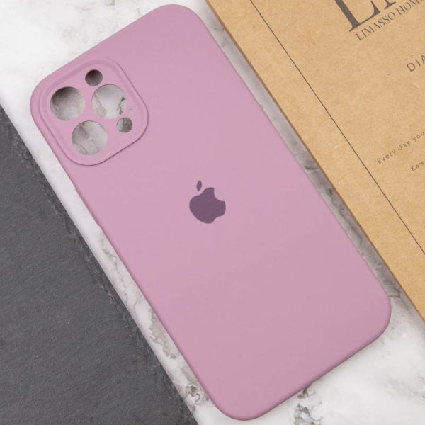 Чохол для iPhone 12 Pro Max Ліловий Silicone Case Full Camera Protective - Зображення 5