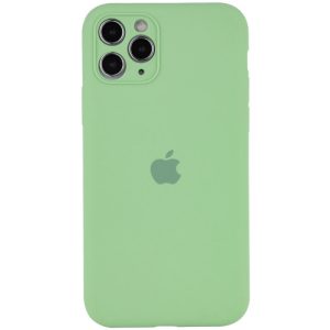 Чохол для iPhone 12 Pro Max М'ятний Silicone Case Full Camera Protective