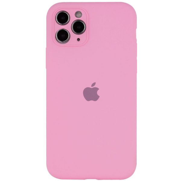 Чохол для iPhone 12 Pro Max Рожевий Silicone Case Full Camera Protective