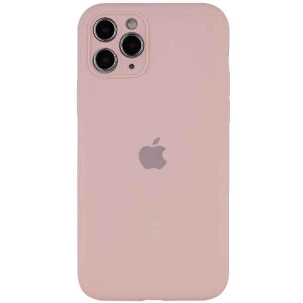 Чохол для iPhone 12 Pro Max Рожевий Silicone Case Full Camera Protective