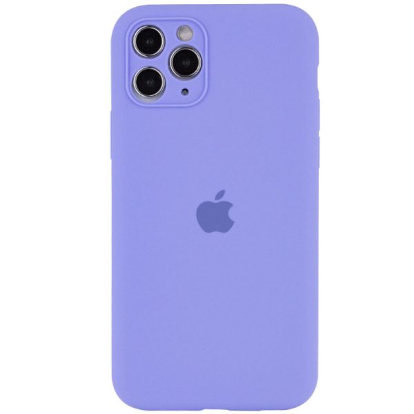 Чохол для iPhone 12 Pro Max Фіолетовий Silicone Case Full Camera Protective