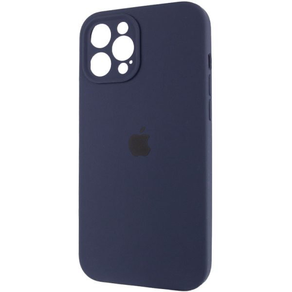 Чохол для iPhone 12 Pro Max Синій Silicone Case Full Camera Protective - Зображення 3