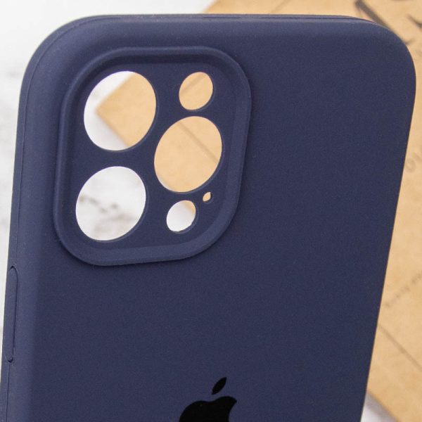 Чохол для iPhone 12 Pro Max Синій Silicone Case Full Camera Protective - Зображення 6