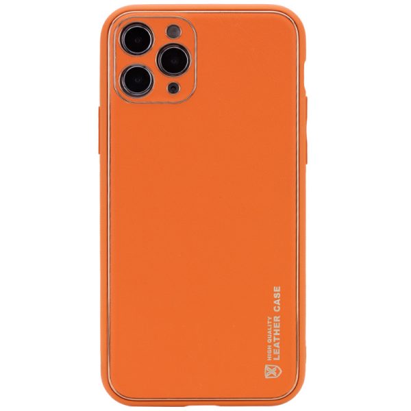 Шкіряний чохол для Apple iPhone 11 Pro Помаранчевий Xshield