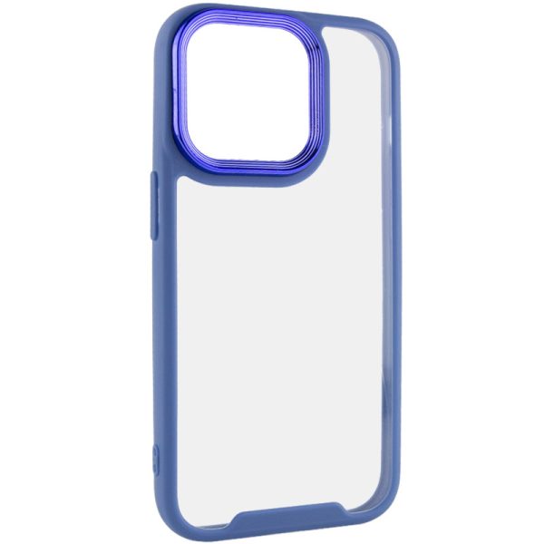 Чохол для iPhone 14 Pro Max Синій TPU+PC Lyon Case