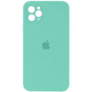 Чохол для iPhone 11 Pro Бірюзовий Silicone Case Square Full Camera Protective
