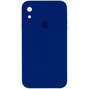 Чохол для iPhone XR Синій Silicone Case Square Full Camera Protective