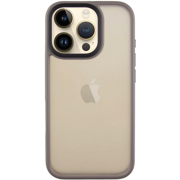 Чохол для iPhone 16 Pro Сірий Metal Buttons
