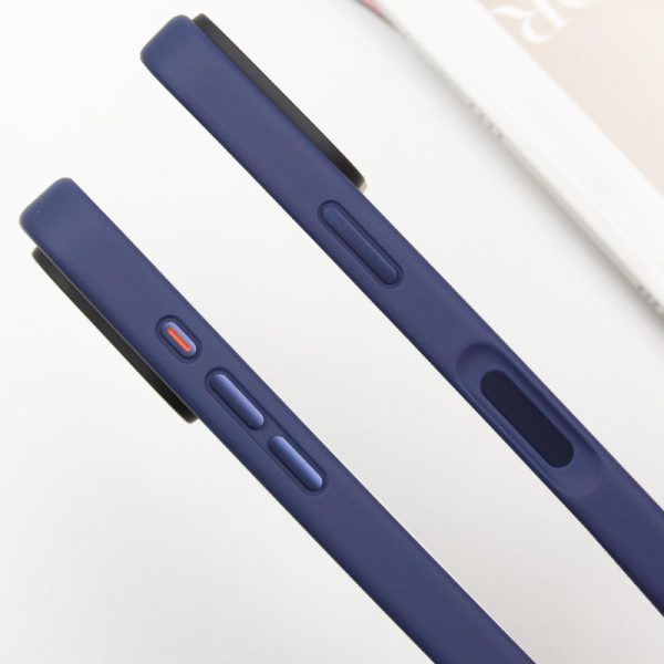 Чохол для iPhone 16 Синій Metal Buttons with MagSafe - Зображення 5