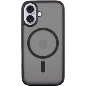 Чохол для iPhone 16 Чорний Metal Buttons with MagSafe