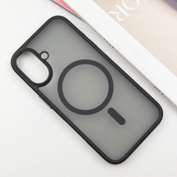 Чохол для iPhone 16 Чорний Metal Buttons with MagSafe - Зображення 2