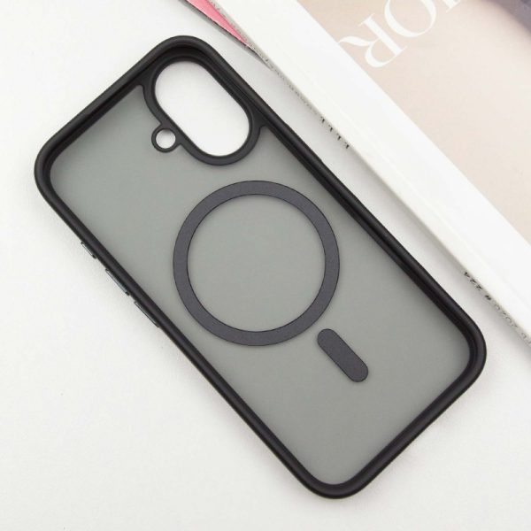 Чохол для iPhone 16 Чорний Metal Buttons with MagSafe - Зображення 3