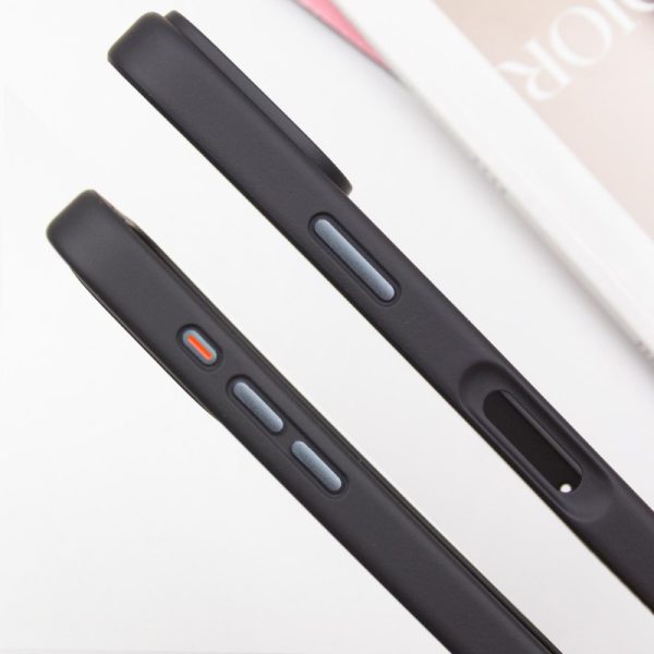 Чохол для iPhone 16 Чорний Metal Buttons with MagSafe - Зображення 5