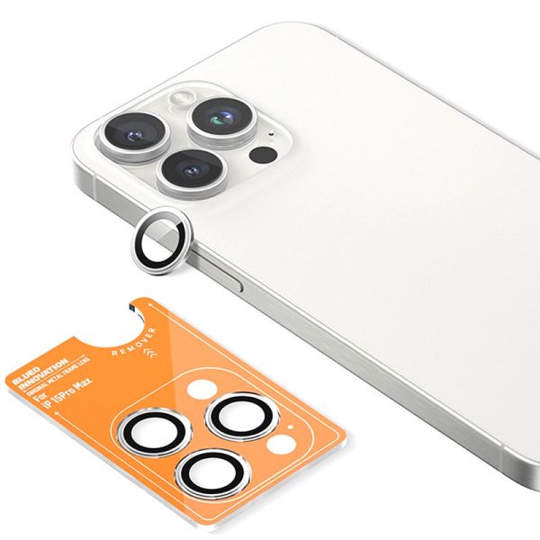 Захисне скло для iPhone 16 Pro / 16 Pro Max / 15 Pro / 15 Pro Max BlueO Metal на камеру - Зображення 2