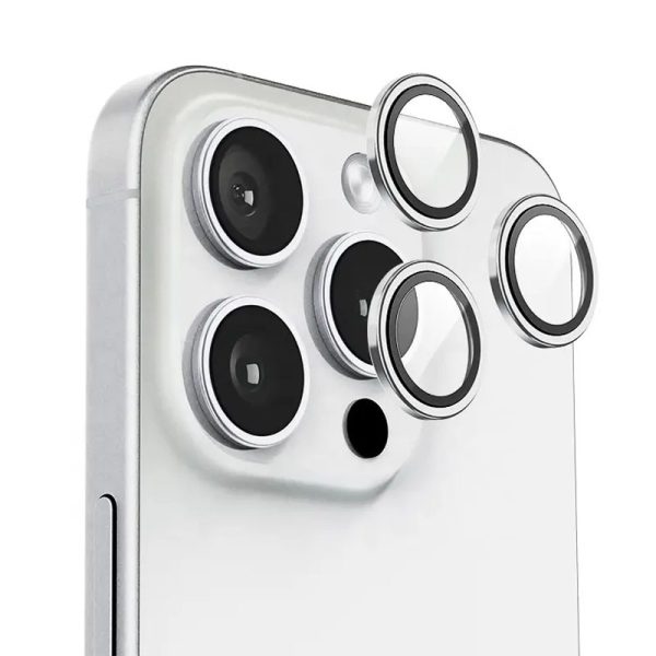 Захисне скло для iPhone 16 Pro / 16 Pro Max / 15 Pro / 15 Pro Max BlueO Metal на камеру - Зображення 3