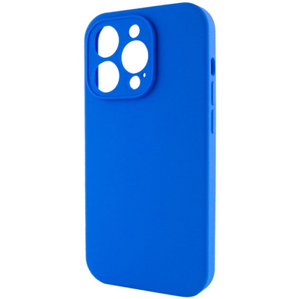 Чохол для iPhone 15 Pro Max Синій Silicone Case Full Camera Protective NO LOGO - Зображення 3