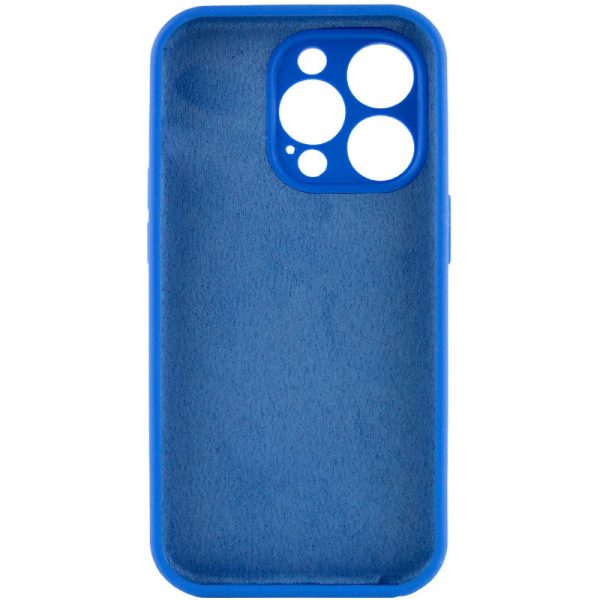 Чохол для iPhone 15 Pro Max Синій Silicone Case Full Camera Protective NO LOGO - Зображення 4