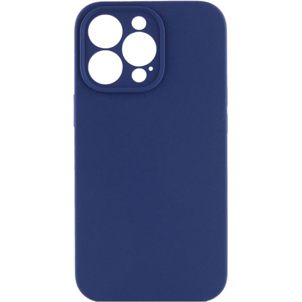 Чохол для iPhone 15 Pro Max Синій Silicone Case Full Camera Protective NO LOGO