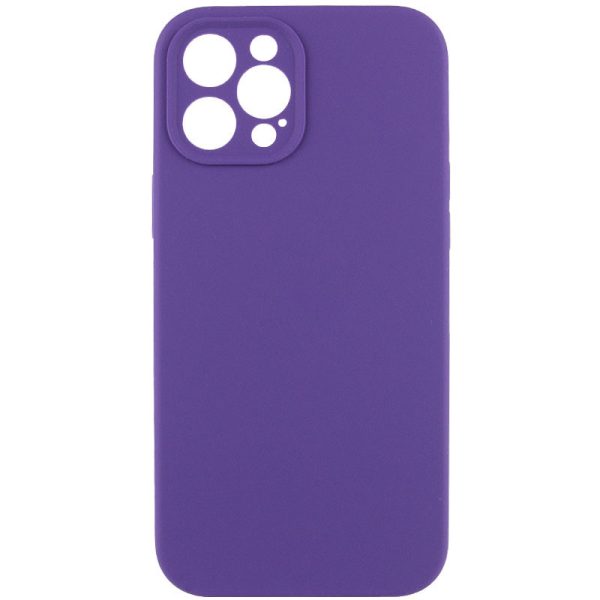 Чохол для iPhone 15 Pro Max Фіолетовий Silicone Case Full Camera Protective NO LOGO