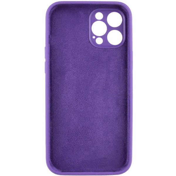 Чохол для iPhone 15 Pro Max Фіолетовий Silicone Case Full Camera Protective NO LOGO - Зображення 4