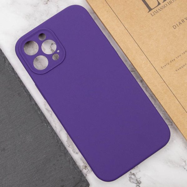 Чохол для iPhone 15 Pro Max Фіолетовий Silicone Case Full Camera Protective NO LOGO - Зображення 5