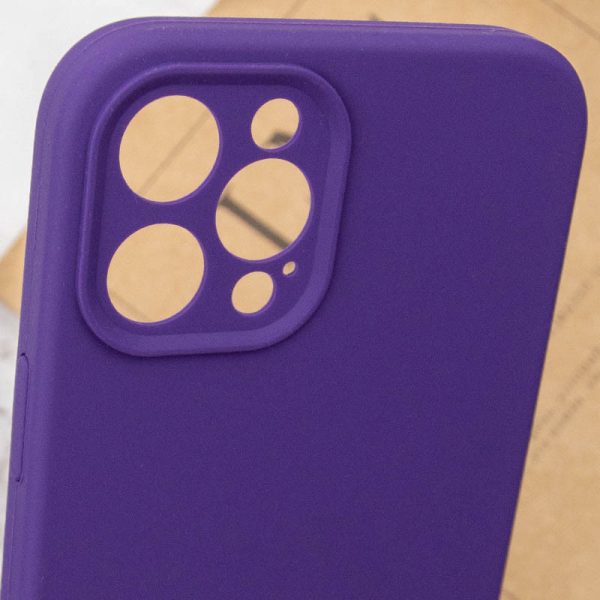 Чохол для iPhone 15 Pro Max Фіолетовий Silicone Case Full Camera Protective NO LOGO - Зображення 6