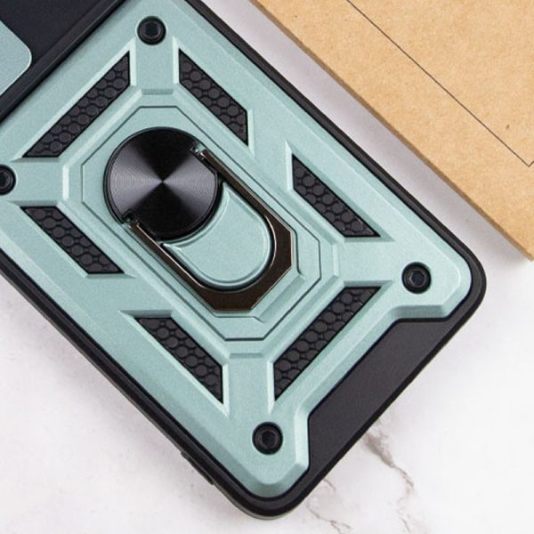 Ударостійкий чохол для Samsung Galaxy A35 Зелений Camshield Serge Ring - Зображення 3