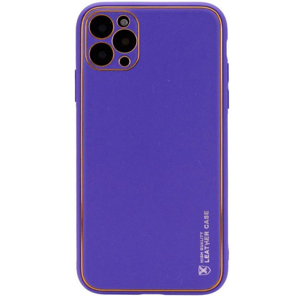Шкіряний чохол для Apple iPhone 11 Pro Фіолетовий Xshield