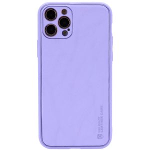 Шкіряний чохол для Apple iPhone 12 Pro Фіолетовий Xshield