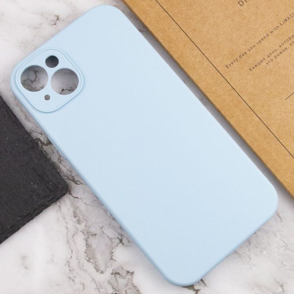 Чохол для iPhone 15 Блакитний Silicone Case Full Camera Protective NO LOGO - Зображення 5