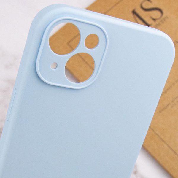 Чохол для iPhone 15 Блакитний Silicone Case Full Camera Protective NO LOGO - Зображення 6