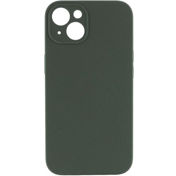 Чохол для iPhone 15 Зелений Silicone Case Full Camera Protective NO LOGO