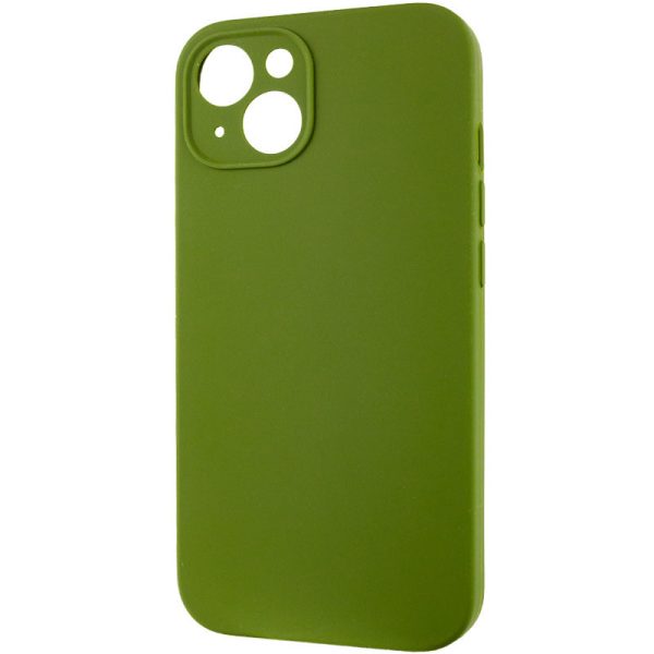 Чохол для iPhone 15 Зелений Silicone Case Full Camera Protective NO LOGO - Зображення 3