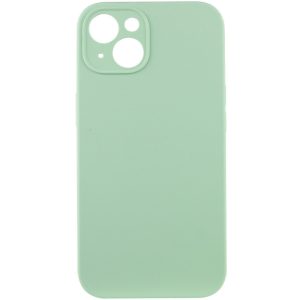 Чохол для iPhone 15 Зелений Silicone Case Full Camera Protective NO LOGO